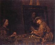 Self-Portrait Laughing Rembrandt